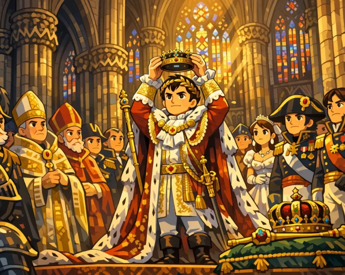 Napoleone incoronato re d’Italia nel Duomo di Milano con la Corona Ferrea