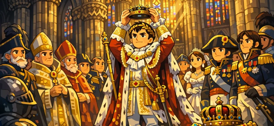 Napoleone incoronato re d’Italia nel Duomo di Milano con la Corona Ferrea
