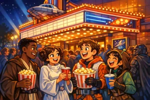 Negli Stati Uniti esce Star Wars, il film spaziale di George Lucas arriva al cinema