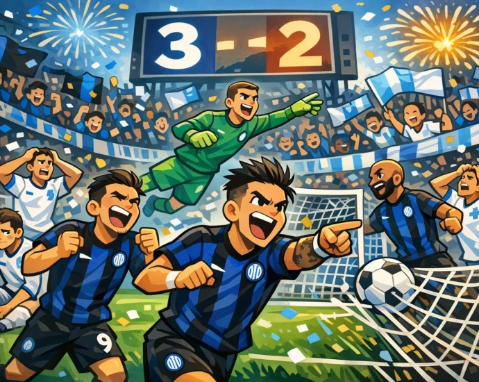 Inter-Como 3-2: Pazza, Amala