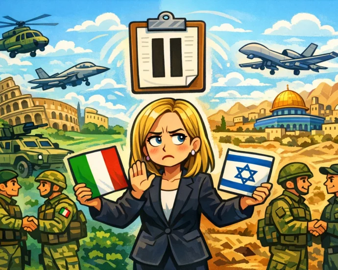 Memorandum Italia-Israele, Meloni sospende il rinnovo, ma non vent’anni di cooperazione militare