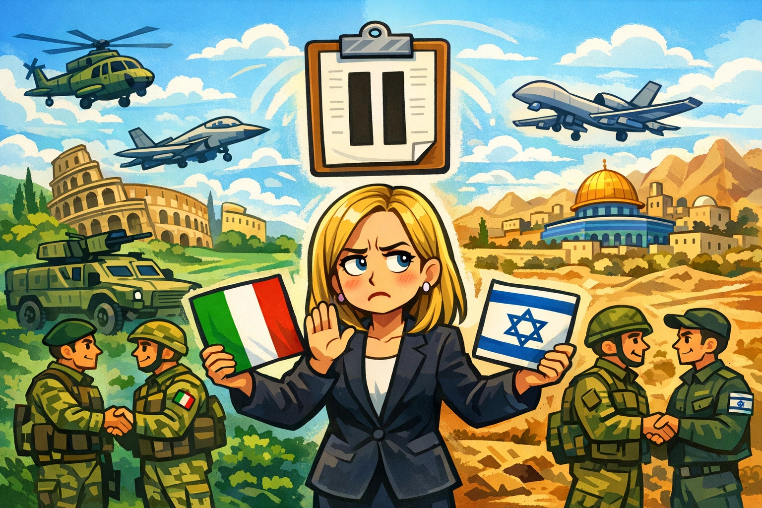 Memorandum Italia-Israele, Meloni sospende il rinnovo, ma non vent’anni di cooperazione militare