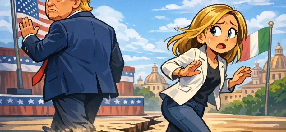 Trump scarica Meloni, e la premier tenta di smarcarsi